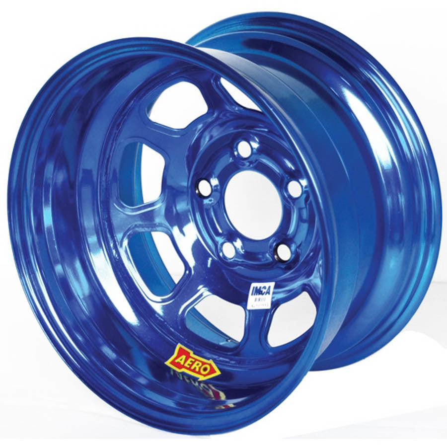 Aero Race Wheels 15x8 2in 4.75 Blue Chrome ARW52-984720BLU