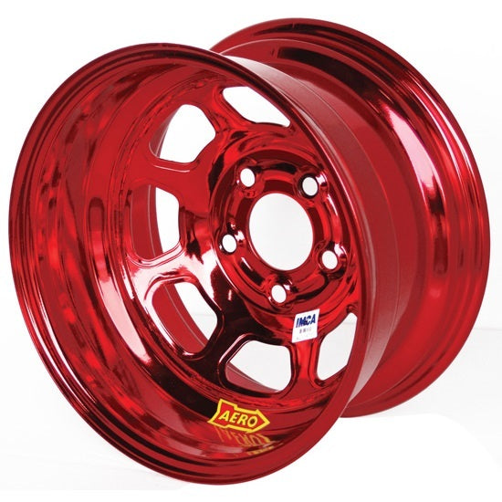 Aero Race Wheels 15x8 3in 5.00 Red Chrome ARW52-985030RED