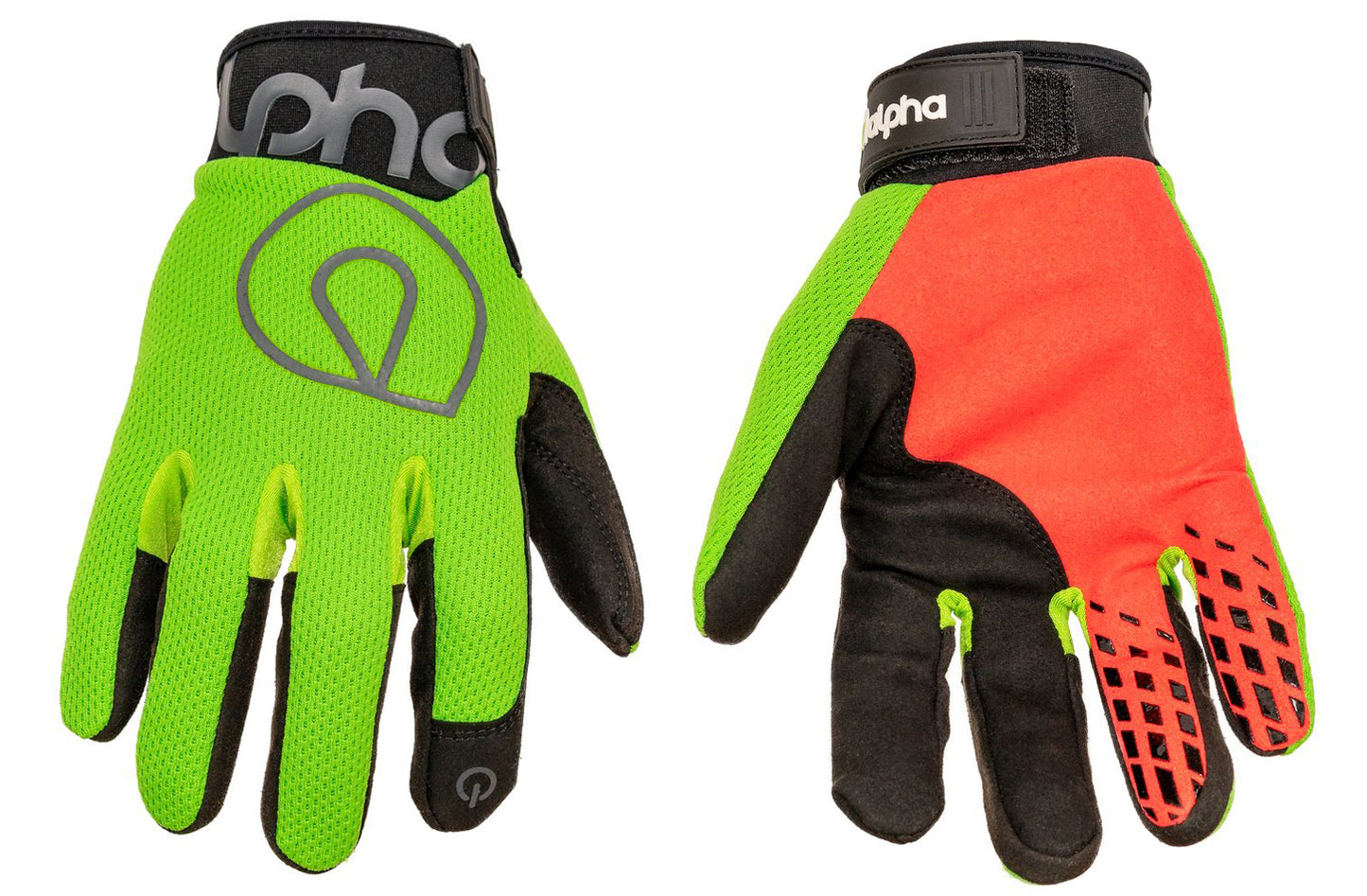 Alpha Gloves Standard Mechanic Flo Green X-Large ASCAG02-04-XL