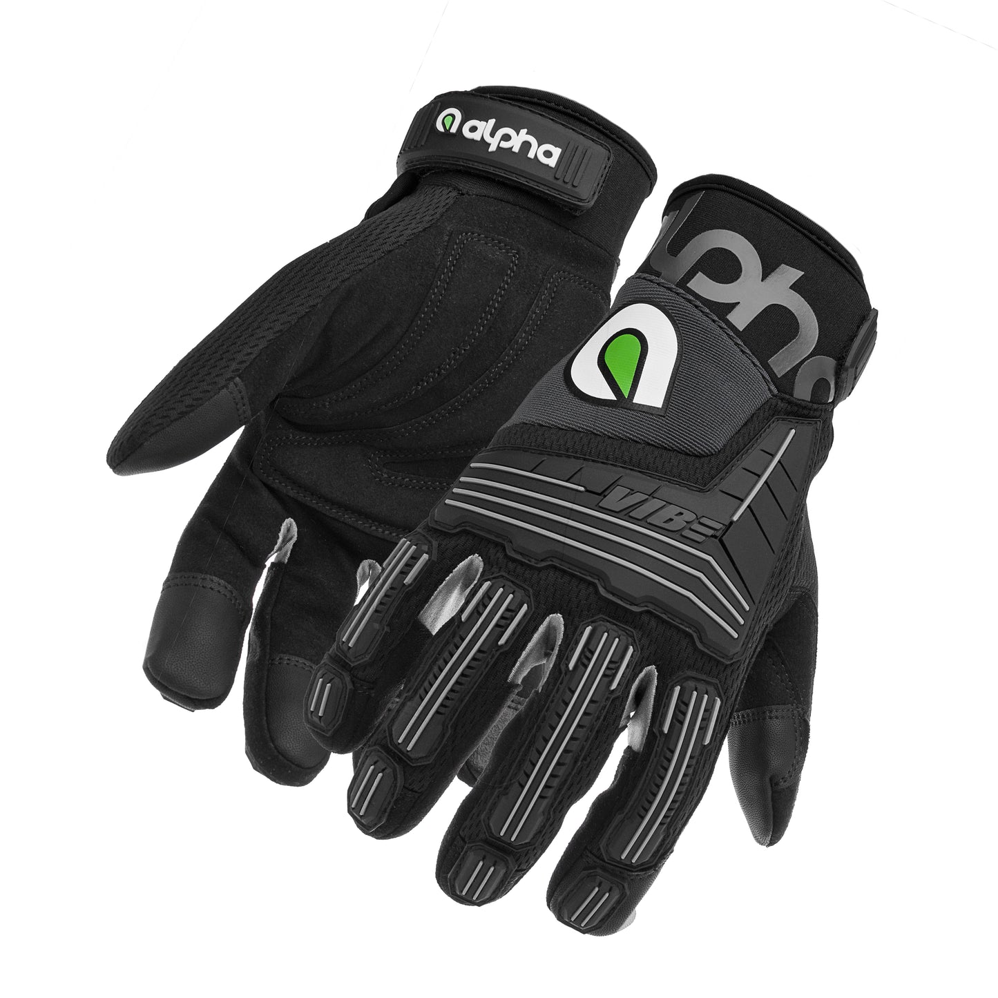 Alpha Gloves VIBE Impact Black Large ASCAG03-01-L