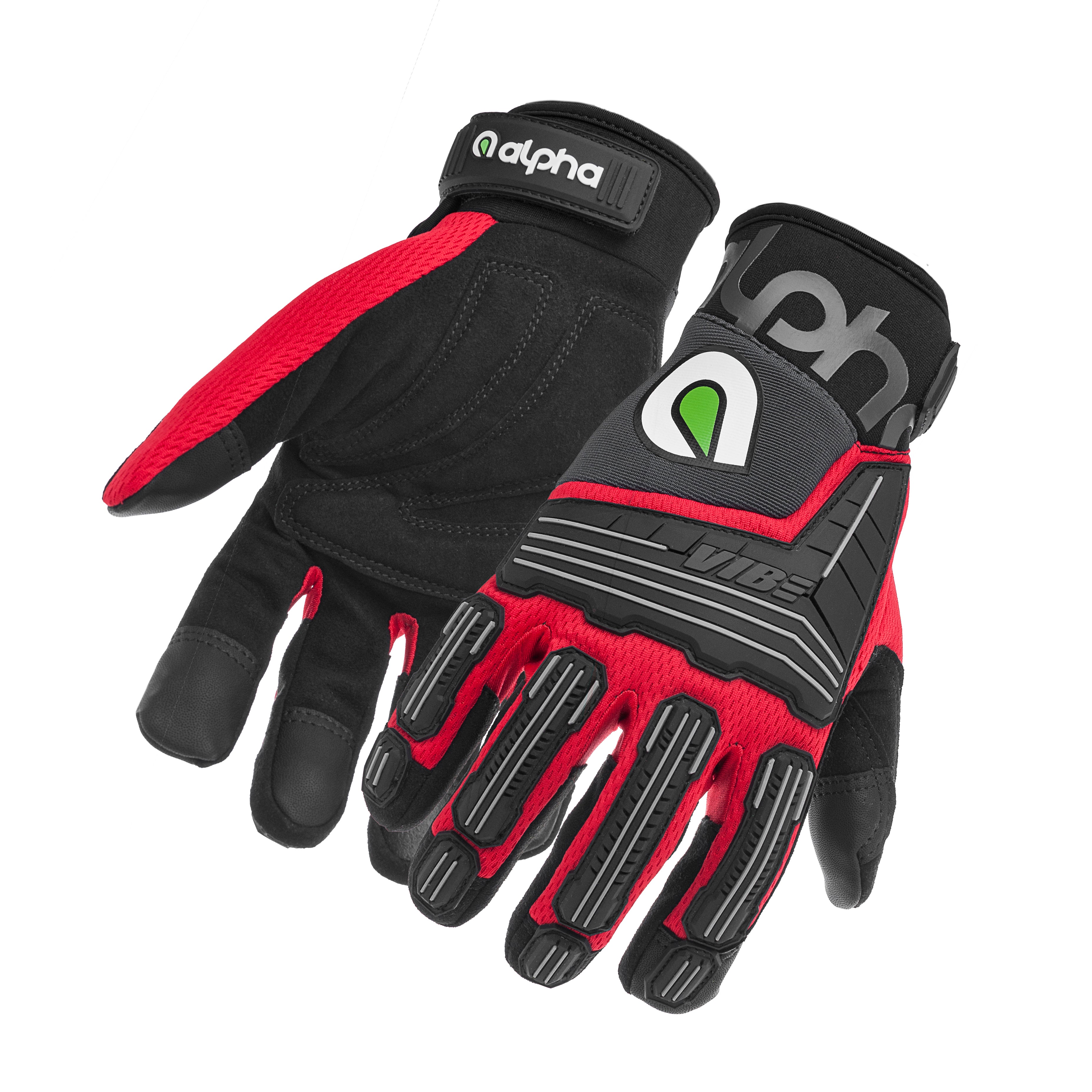 Alpha Gloves VIBE Impact Red Medium ASCAG03-02-M