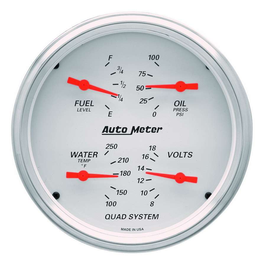 Autometer 5in A/W Quad Gauge Kit ATM1303