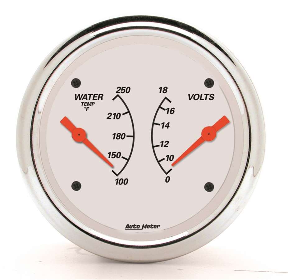 Autometer 3-3/8 A/W Water Temp/ Voltmeter Gauge ATM1330