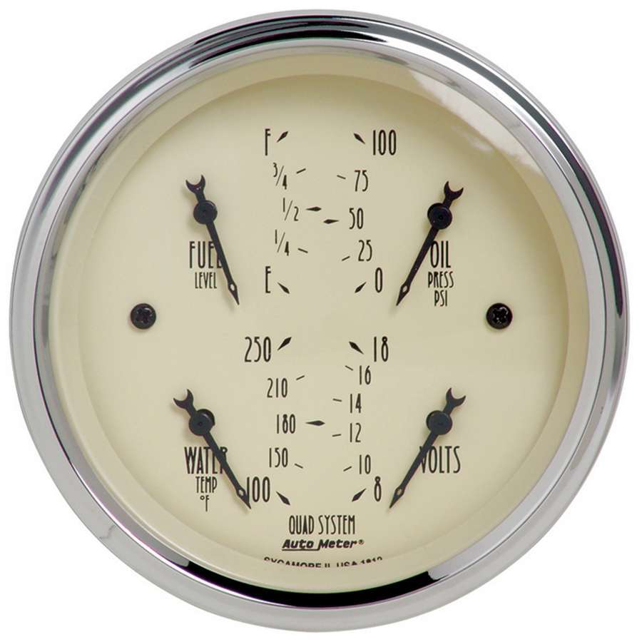 Autometer 3-3/8in A/B Quad Gauge ATM1812