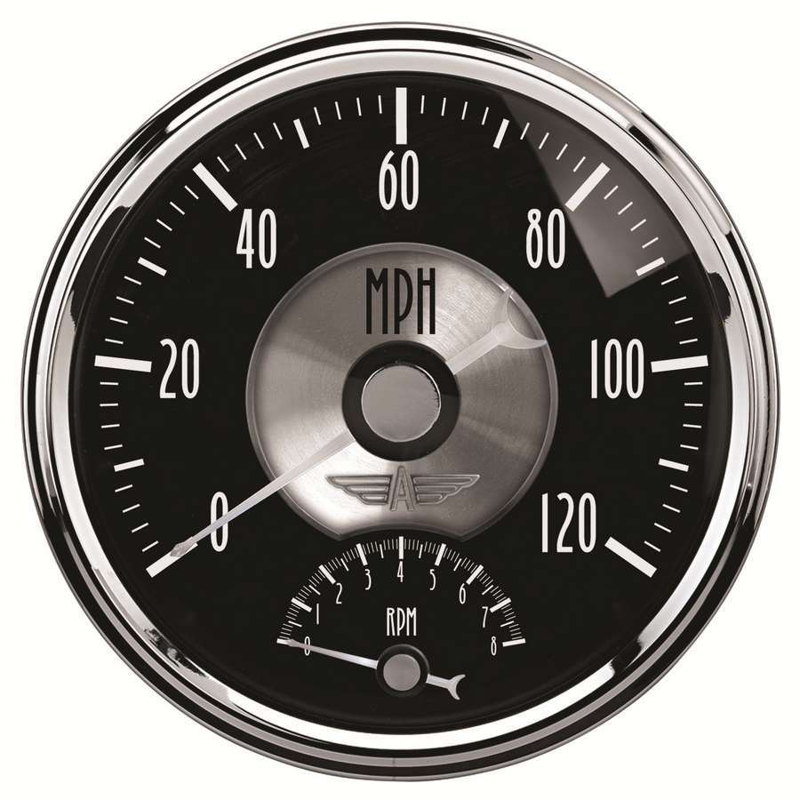 AutoMeter Prestige Series Black Diamond 5in Gauge Tachometer/Speedometer Combo (120mph 8k RPM) 2091