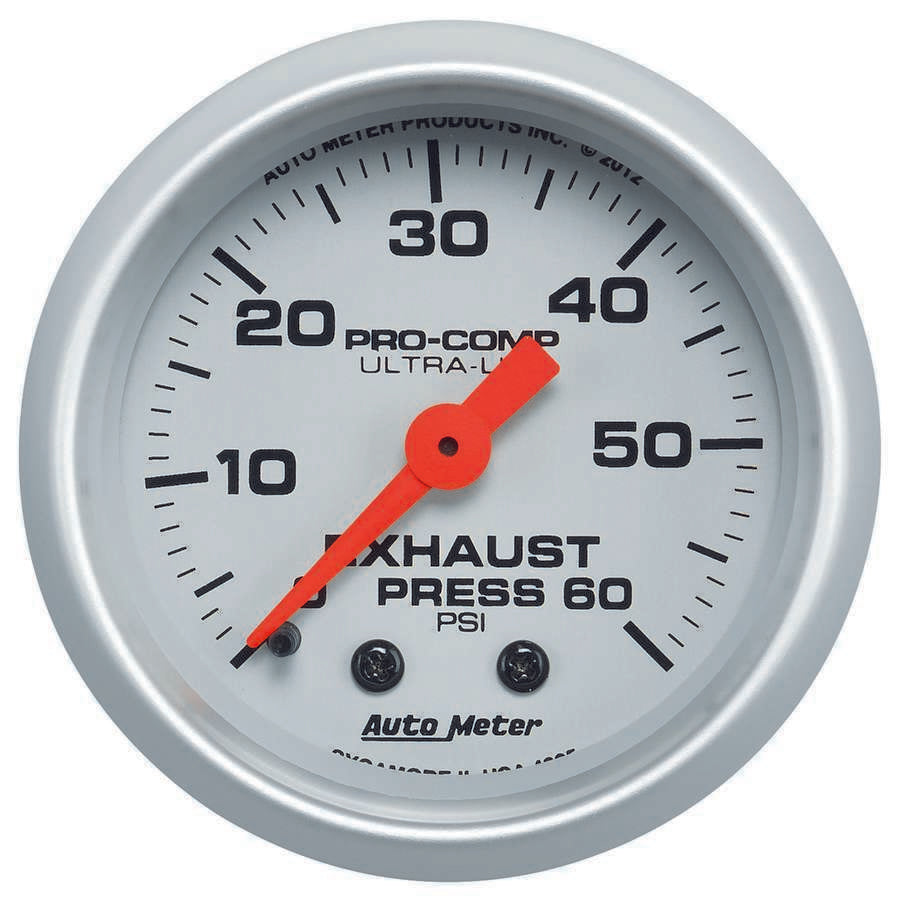 Autometer Exhaust Pressure Gauge 0-60psi Ultra-Lite ATM4325