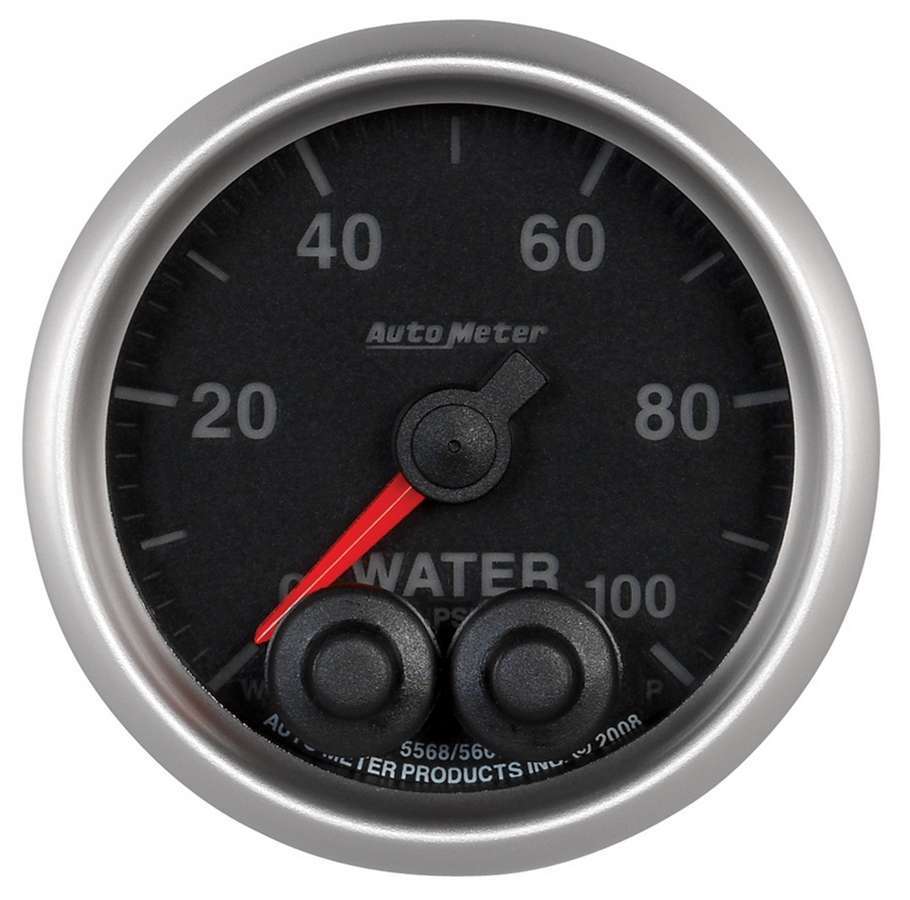 Autometer 2-1/16 E/S Water Press. Gauge - 0-100psi ATM5668