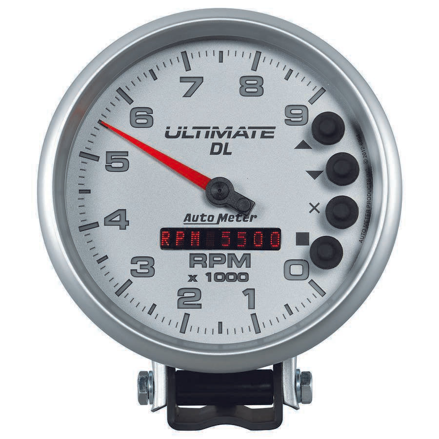 Autometer 5in Ultimate DL Tach 9000 RPM Silver ATM6894