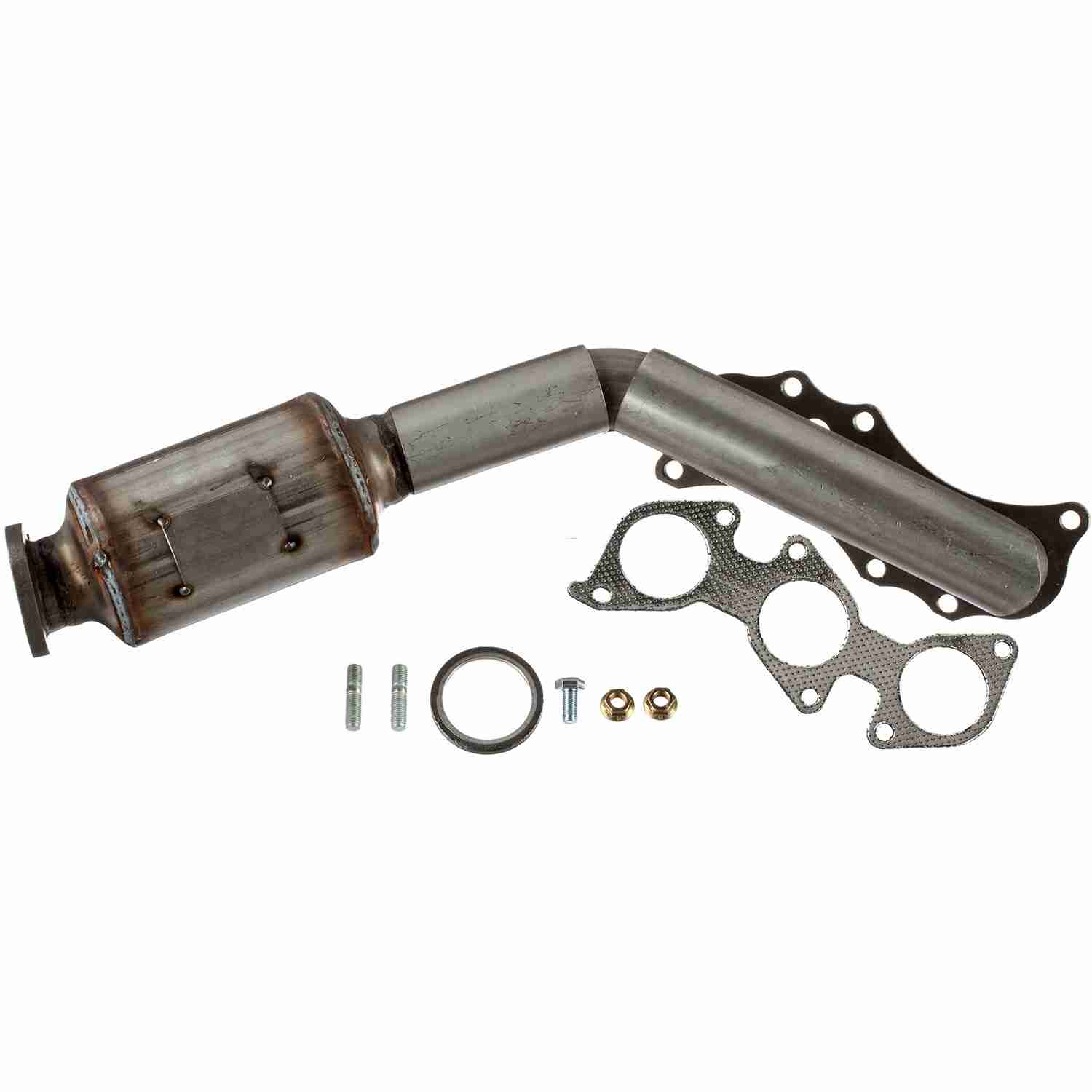 Graywerks Catalytic Converter with Integrated Exhaust Manifold  top view frsport 101340