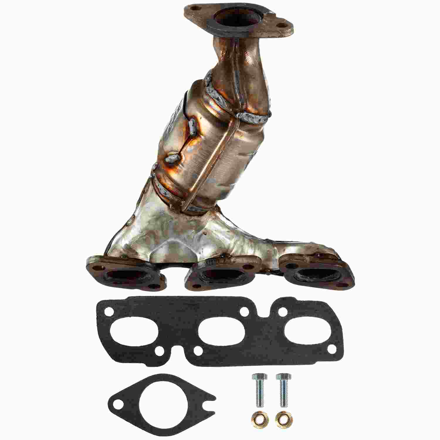 Graywerks Catalytic Converter with Integrated Exhaust Manifold  top view frsport 101380