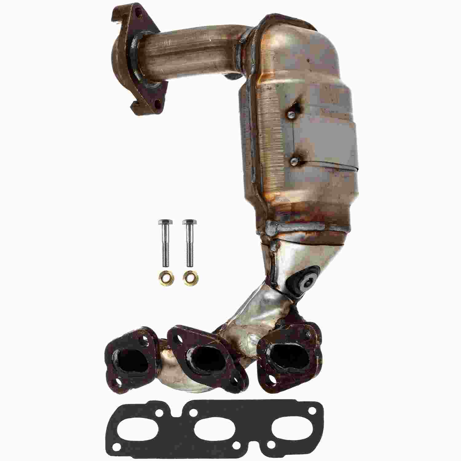 Graywerks Catalytic Converter with Integrated Exhaust Manifold  top view frsport 101383