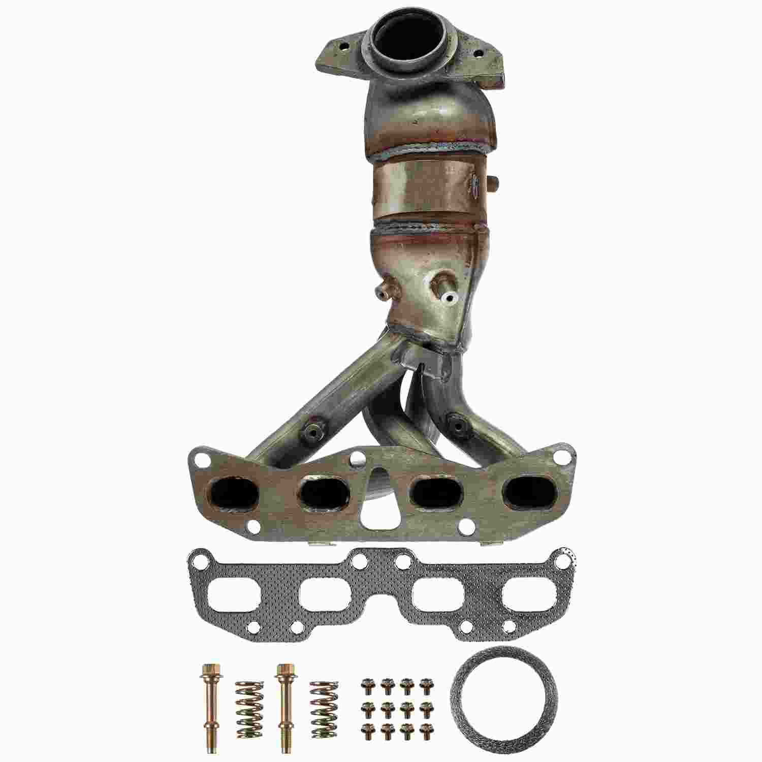 Graywerks Catalytic Converter with Integrated Exhaust Manifold  top view frsport 101400