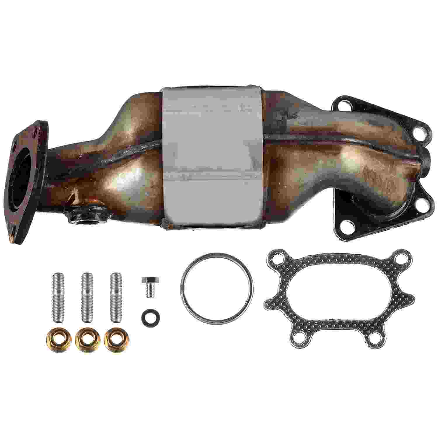 Graywerks Catalytic Converter with Integrated Exhaust Manifold  top view frsport 101413