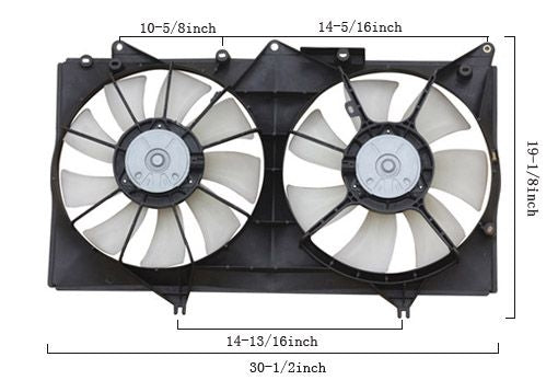 APDI Dual Fan Assembly  top view frsport 6034127