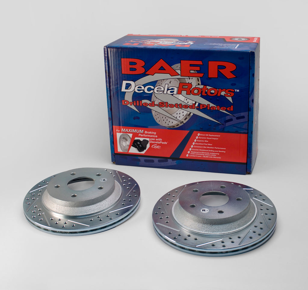 Baer Sport Performance Slotted And Drilled Rotors Pair BAE55012-020