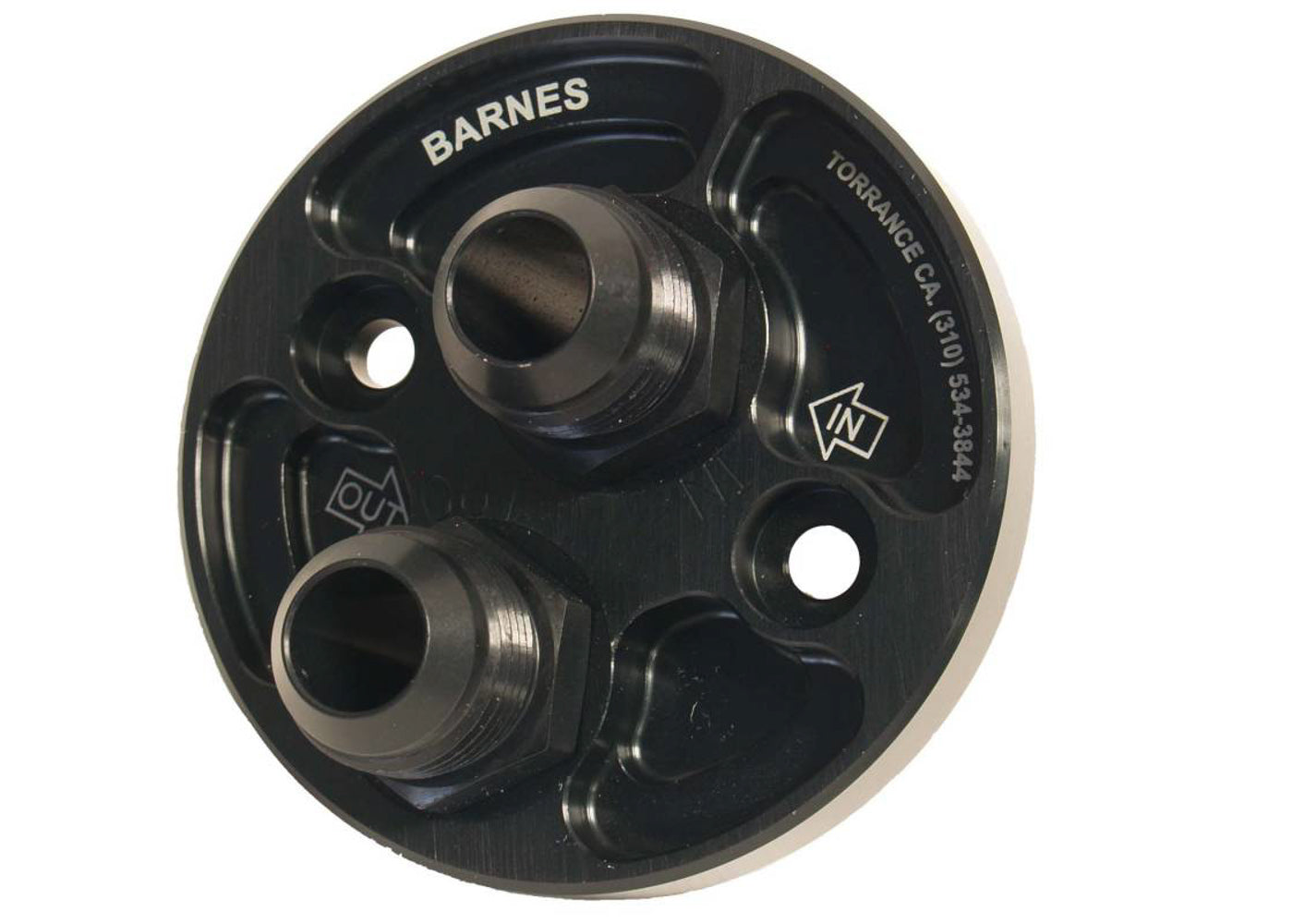 Barnes Oil Filter Block Off Plate -12 Fitting BAR8932-12