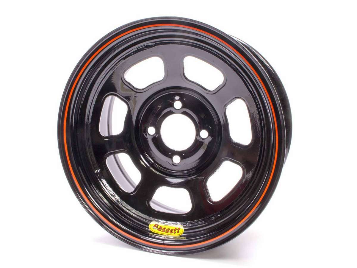 Bassett Wheel 14x7 D-Hole 4x100mm 3in Black BAS47SH3