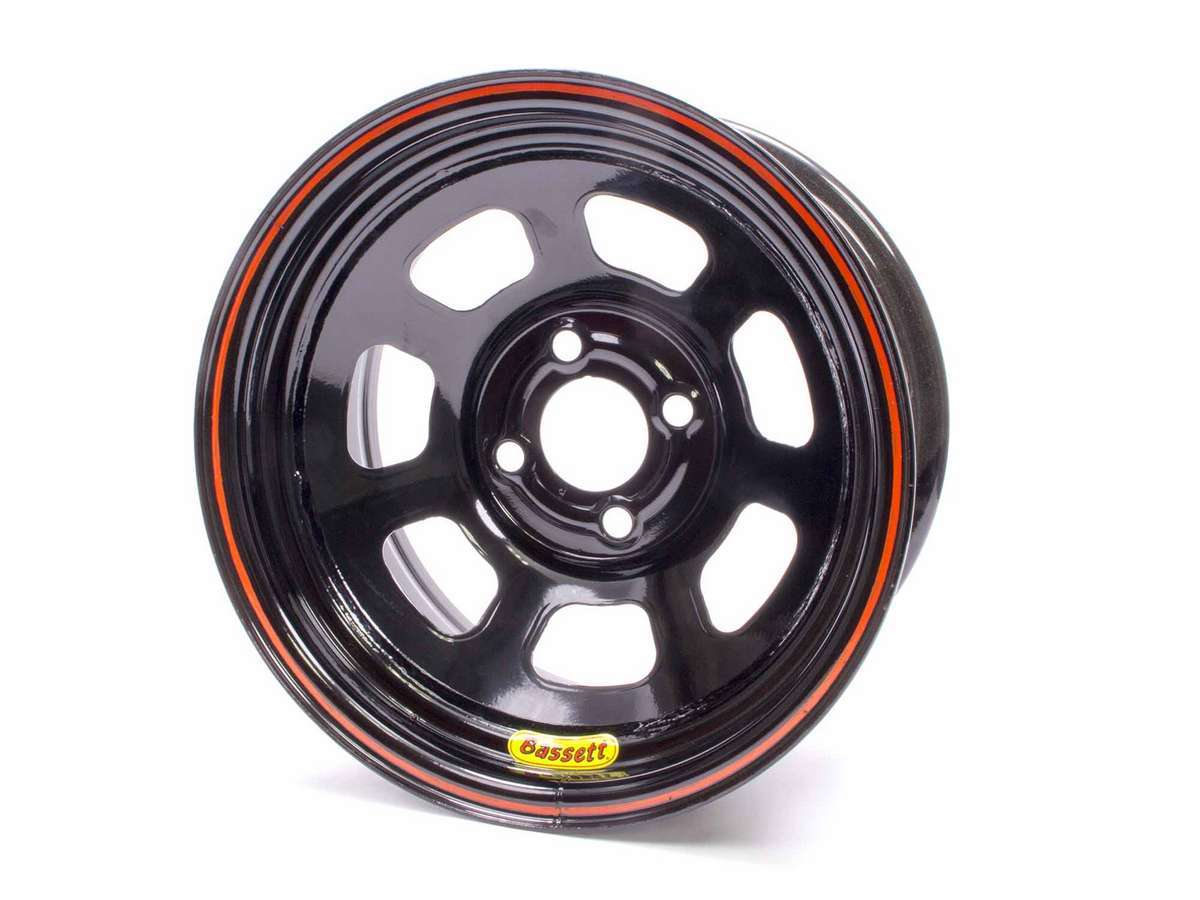 Bassett Wheel 14x7 D-Hole 4x4.25 in 3in BS Black BAS47SP3