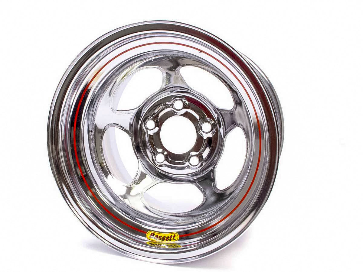 Bassett 15x10 5x5 Chrome Inertia 2in BS w/Bead Bump BAS50L52CB