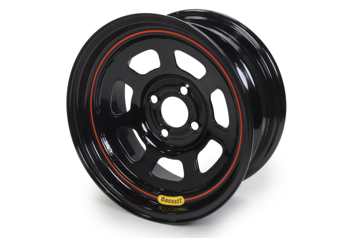 Bassett 15x7 4x4.25 3in BS D-Hole Lite Black BAS57SP3