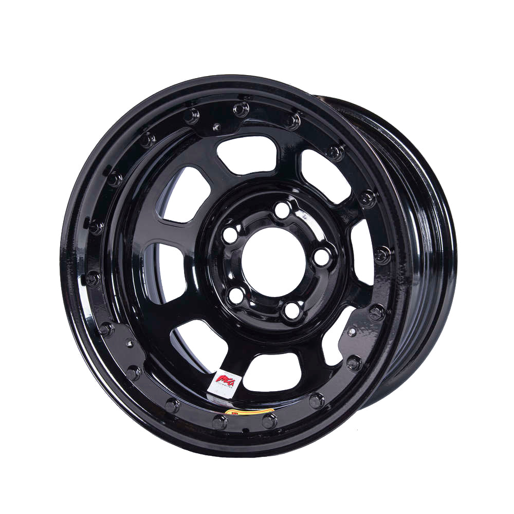 Bassett 15x8 IMCA B/Lock Wheel Black D-Hole 5x5 BAS58D52ILK