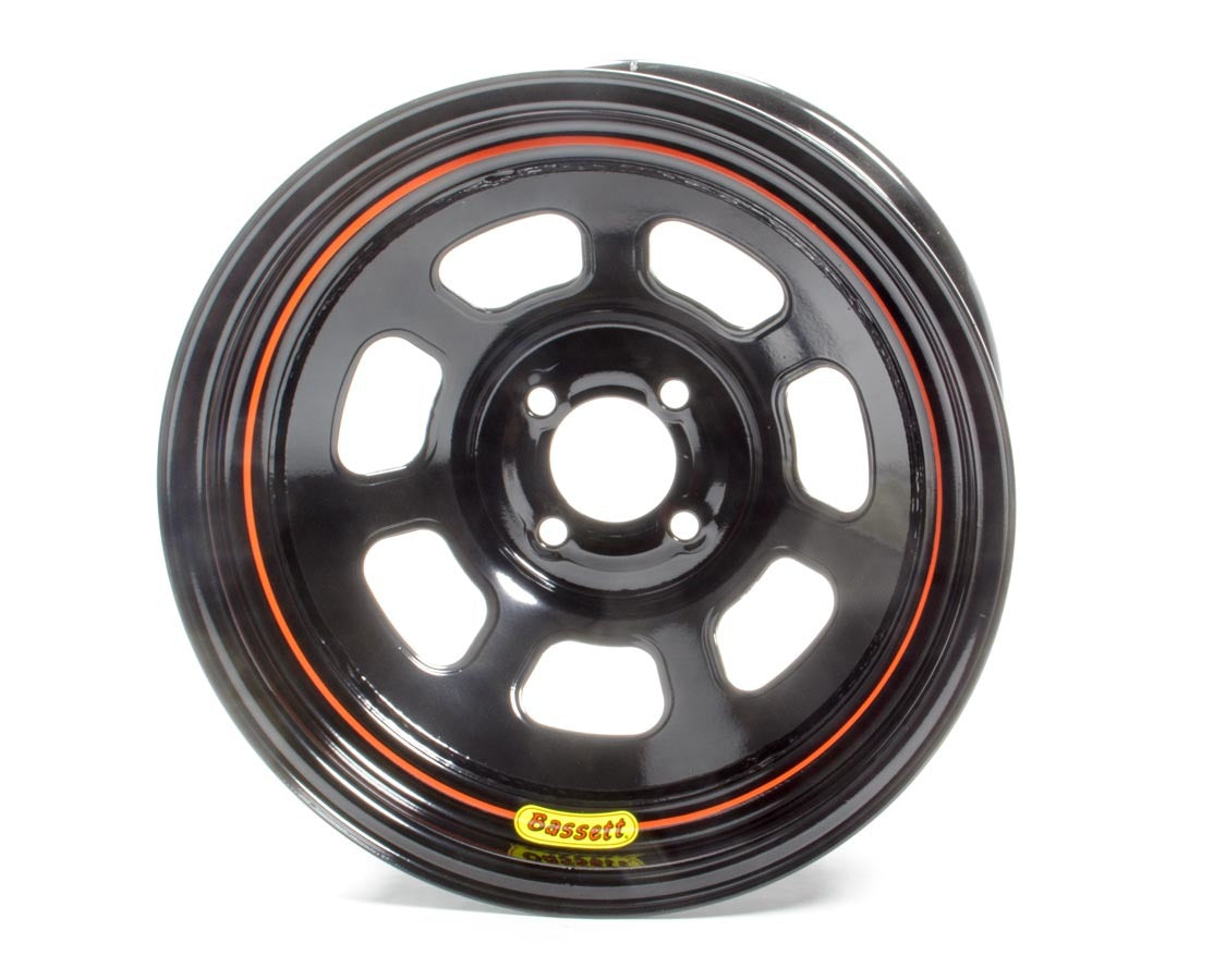 Bassett Wheel 15x8 D-Hole 4x100 mm 4in BS Black BAS58SH4