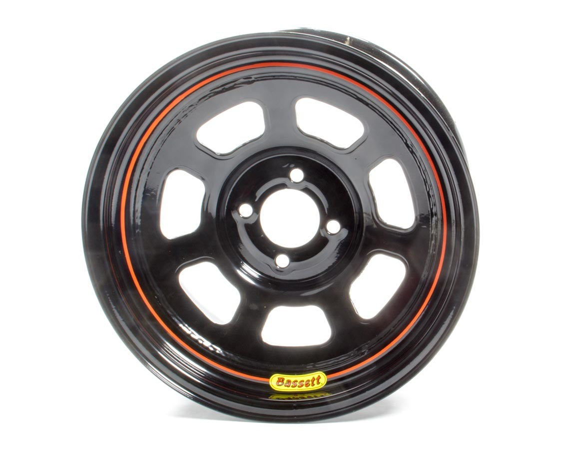 Bassett Wheel 15x8 D-Hole 4x100 mm 5in BS Black BAS58SH5