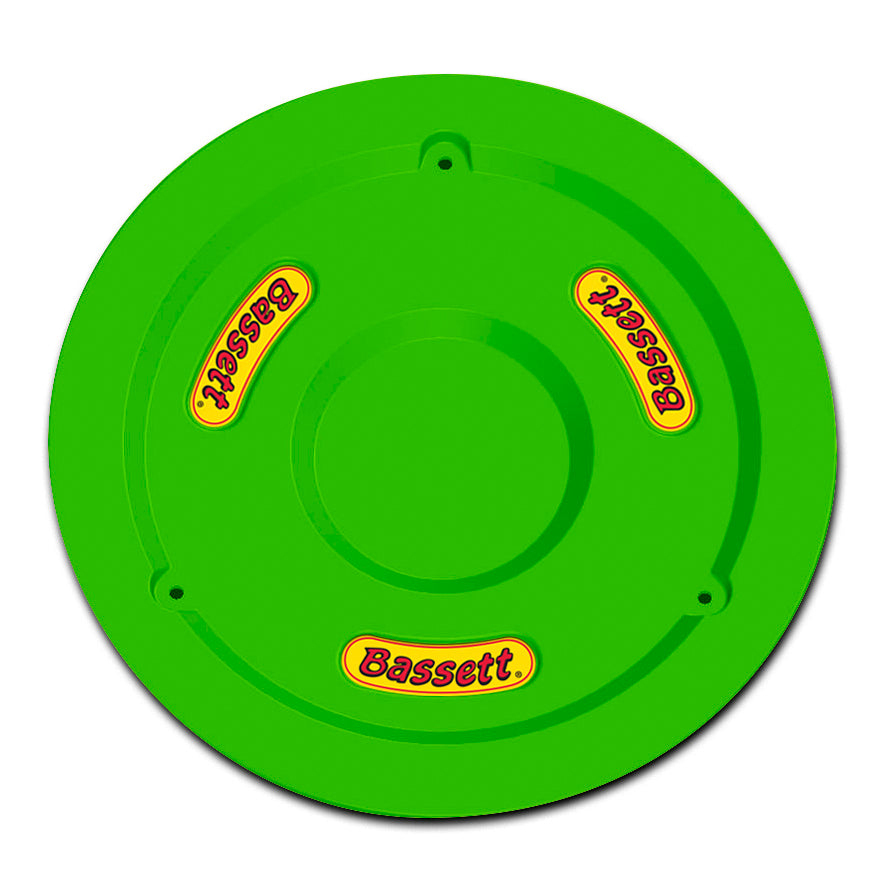 Bassett Wheel Cover 15in Green Fluorescent BAS5PLG-FLOGRN