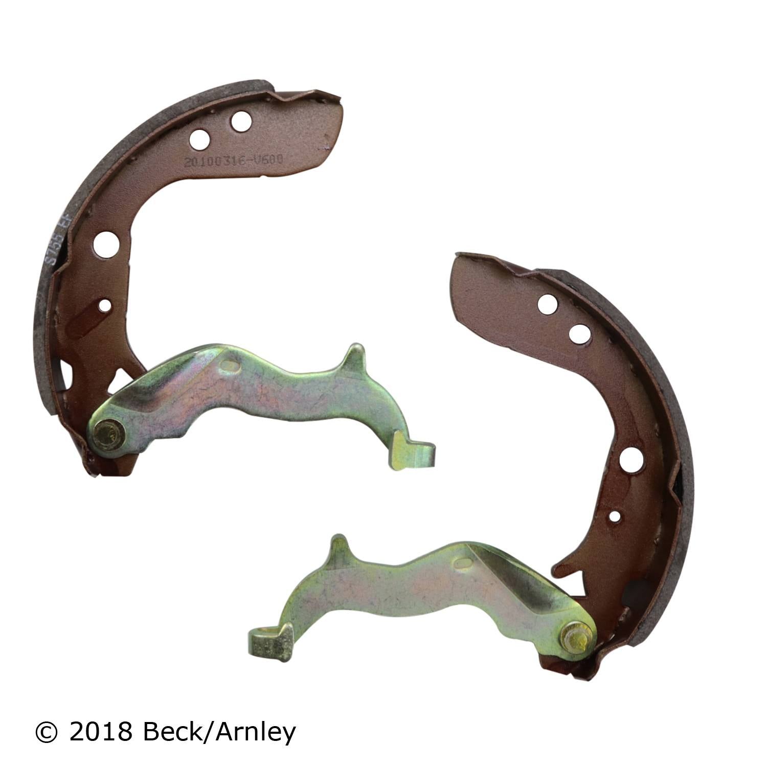 beck/arnley drum brake shoe  frsport 081-3148