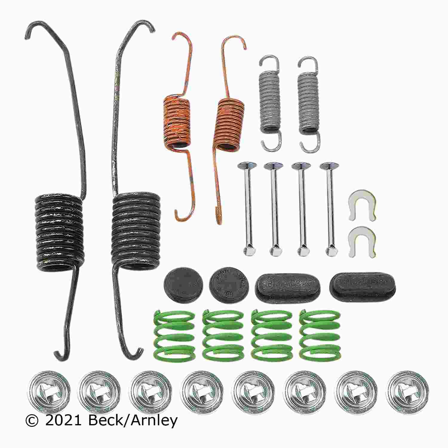 Beck/Arnley Drum Brake Hardware Kit  top view frsport 084-1636