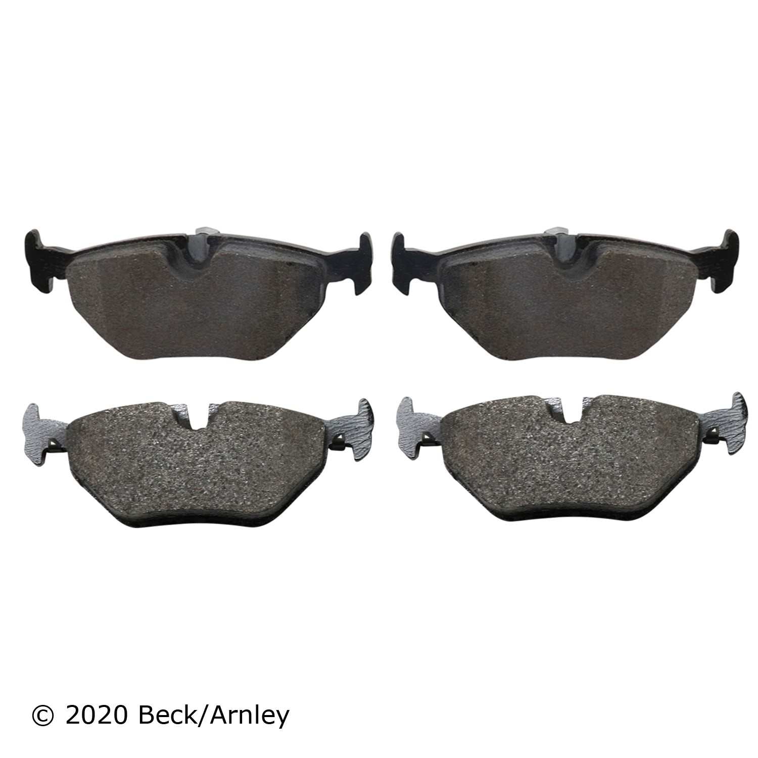 Beck/Arnley Disc Brake Pad Set  top view frsport 089-1552