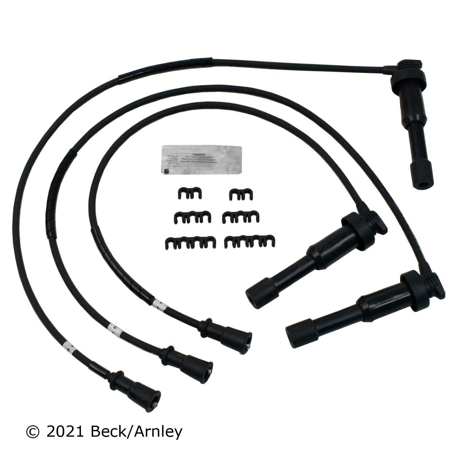 Beck/Arnley Spark Plug Wire Set  top view frsport 175-6208