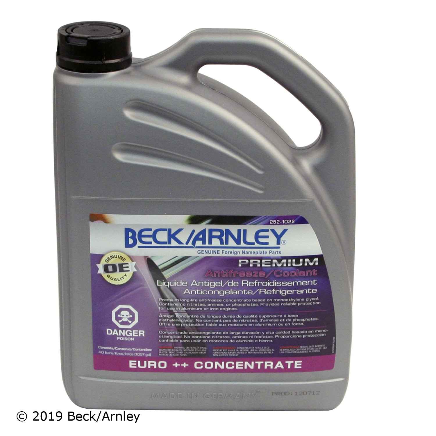 beck/arnley engine coolant / antifreeze  frsport 252-1022