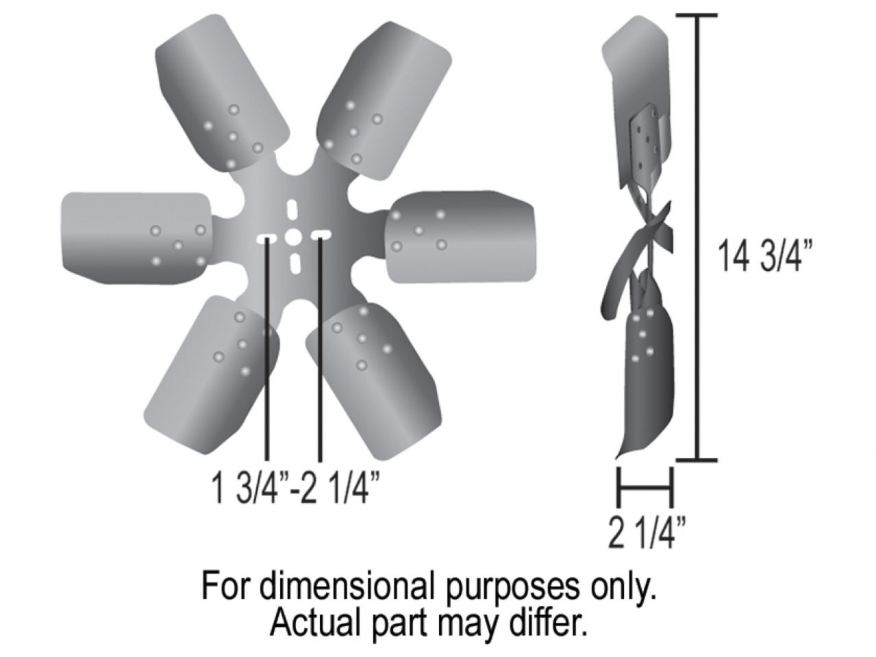 Derale 15 Rigid Race Fan (Aluminum Blade)