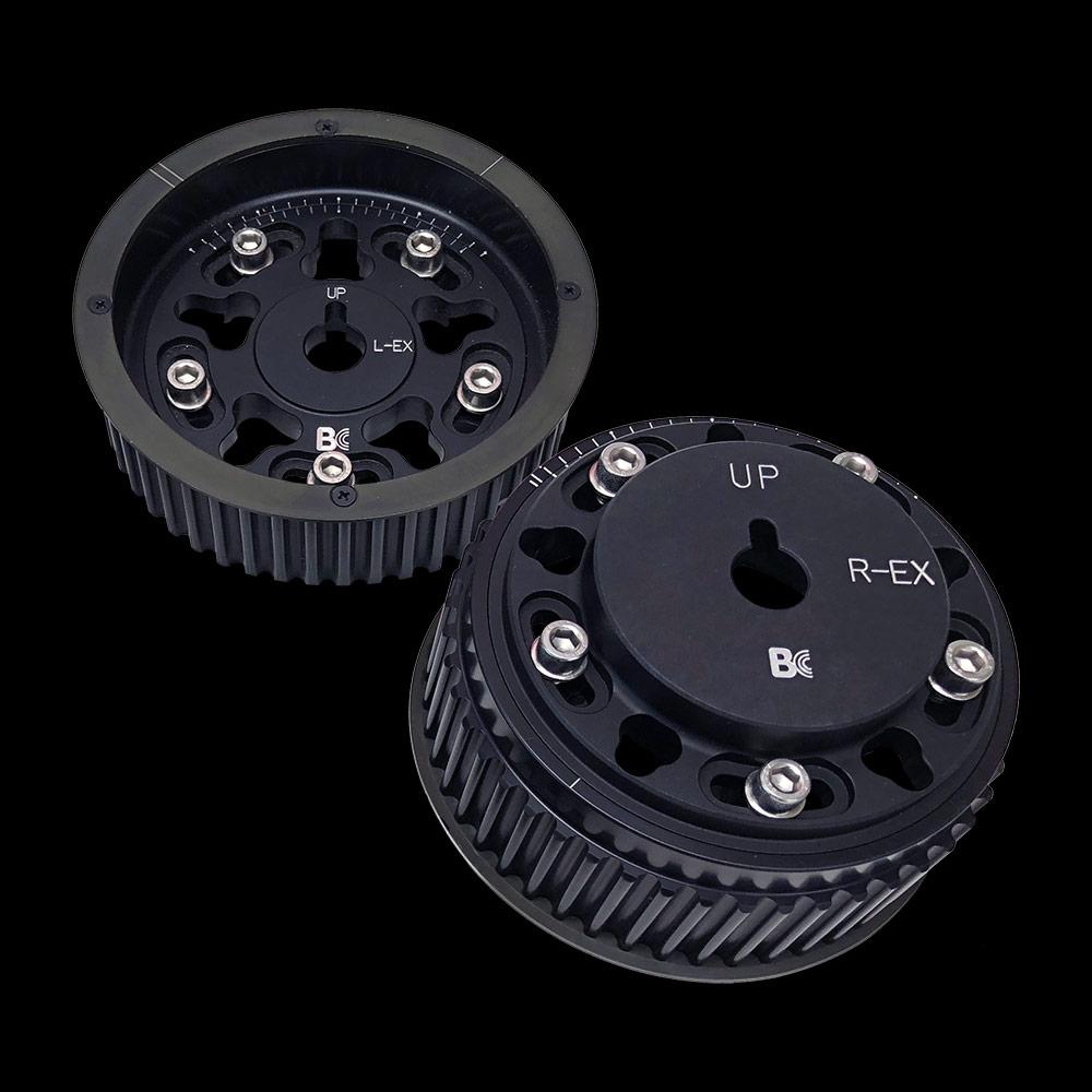 Brian Crower <b>BC8860B-EX</b> - Subaru EJ Series Adjustable Cam Gears - Exhaust Side Only - All Black (set/2)