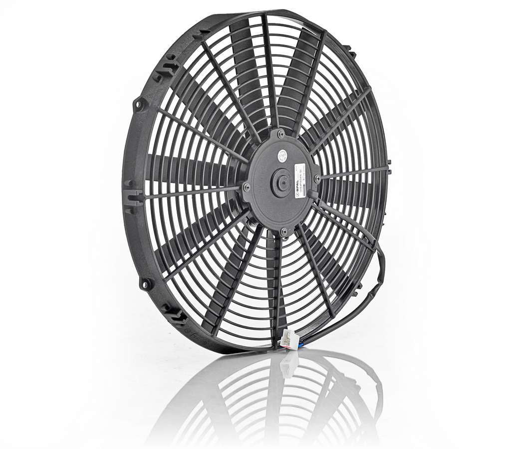 Be Cool 16in Euro Black Thin Lin e Electric Puller Fan BEC75058