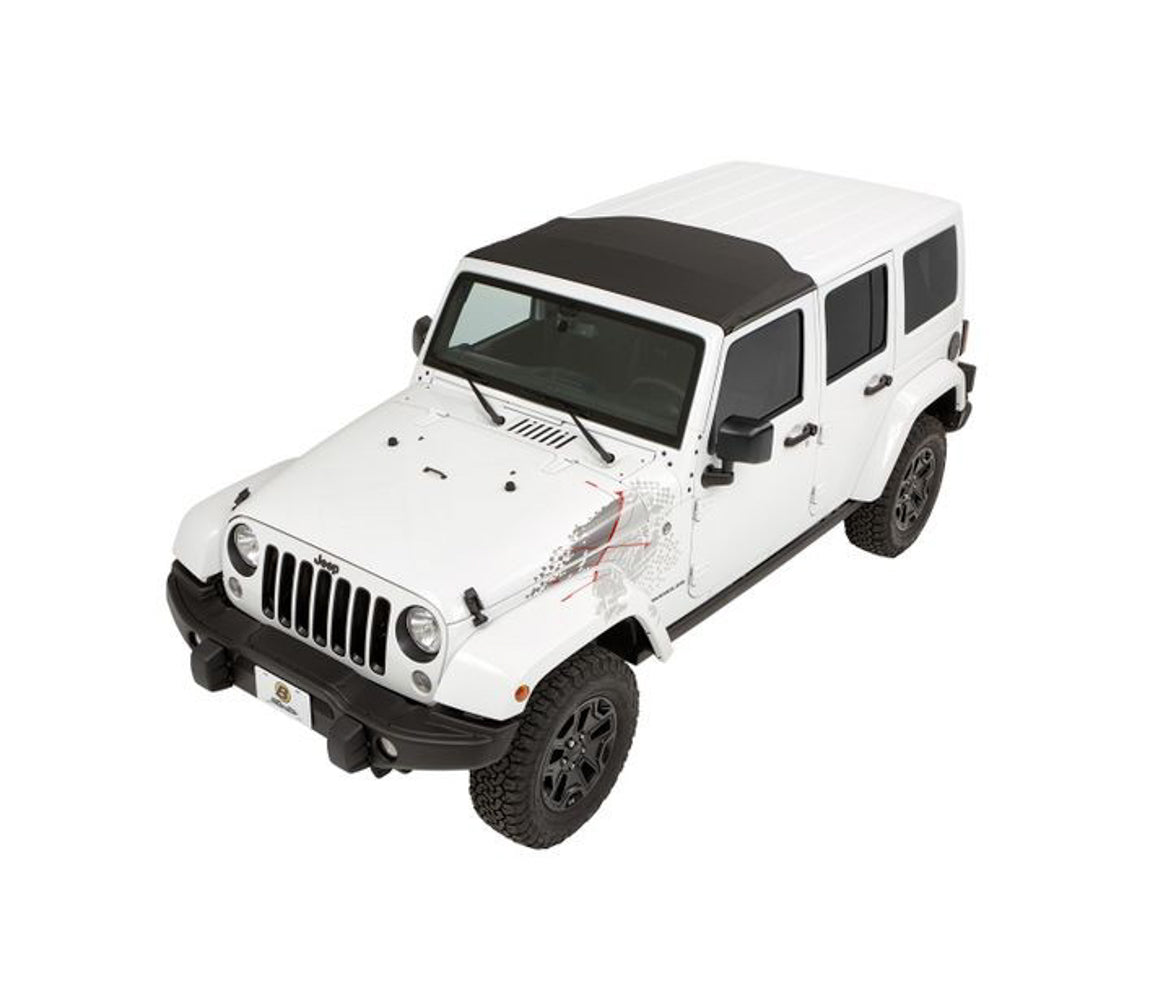 Bestop Sunrider Hardtop 07-18 J eep Wrangler Blk Diamond BES52453-35