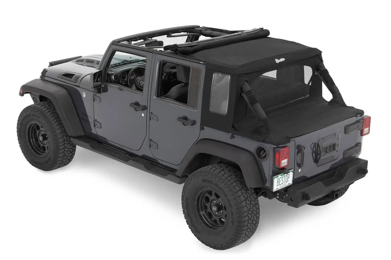 Bestop 07-18 Jeep Wrangler JK Halftop Soft Top BES53900-35