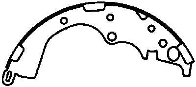 bendix premium brake shoes drum brake shoe  frsport 804