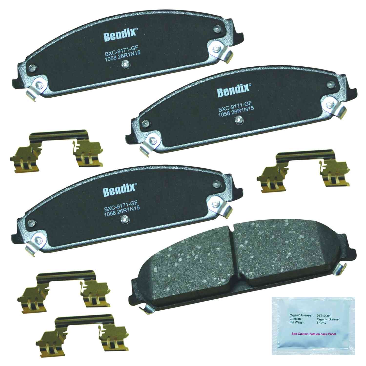 bendix premium copper free disc brake pad set  frsport cfc1058