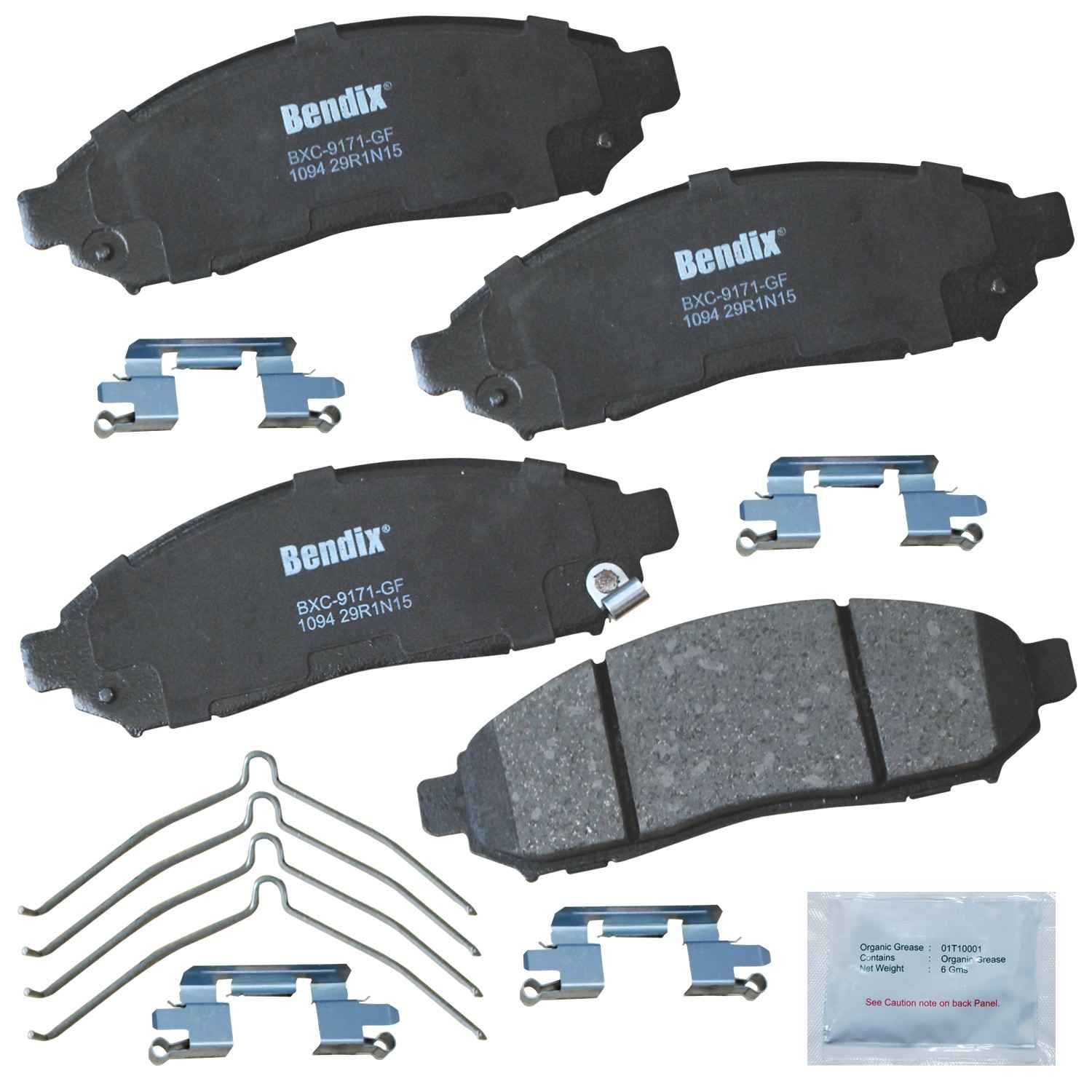 bendix premium copper free disc brake pad set  frsport cfc1094