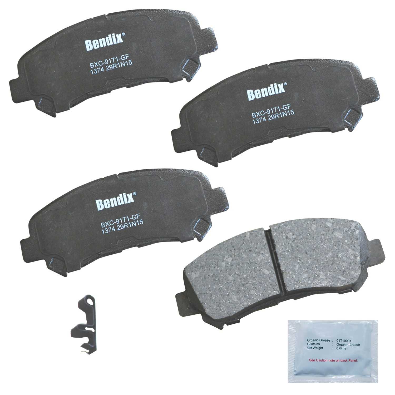 bendix premium copper free disc brake pad set  frsport cfc1374