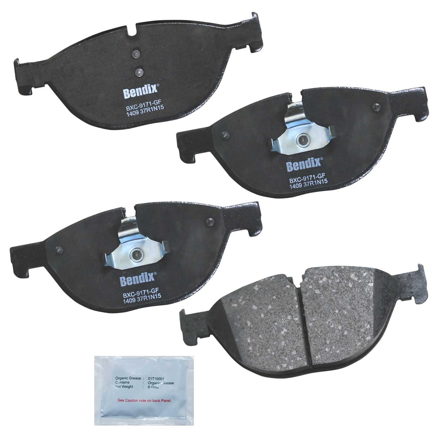 bendix premium copper free disc brake pad set  frsport cfc1409