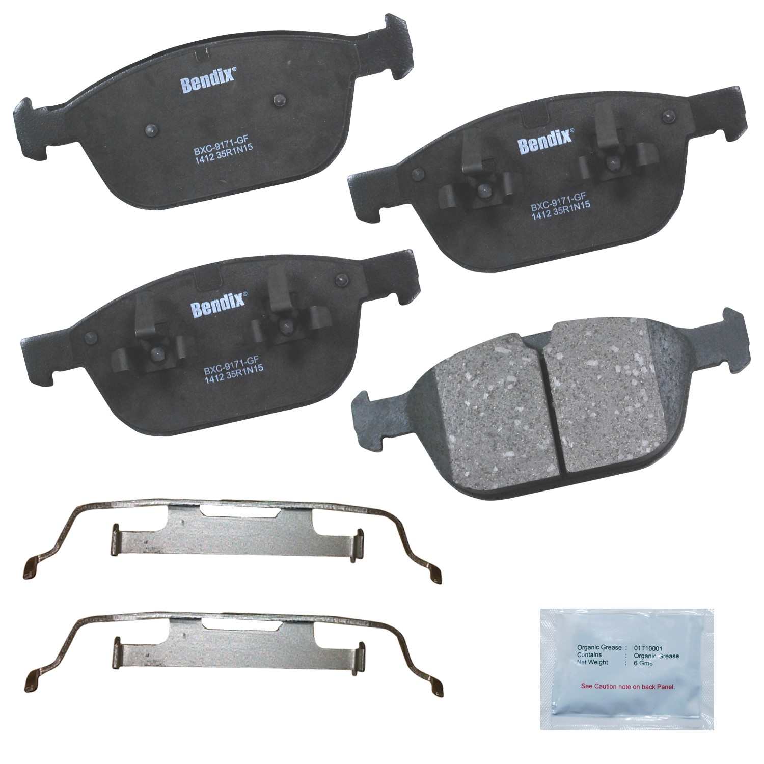 bendix premium copper free disc brake pad set  frsport cfc1412