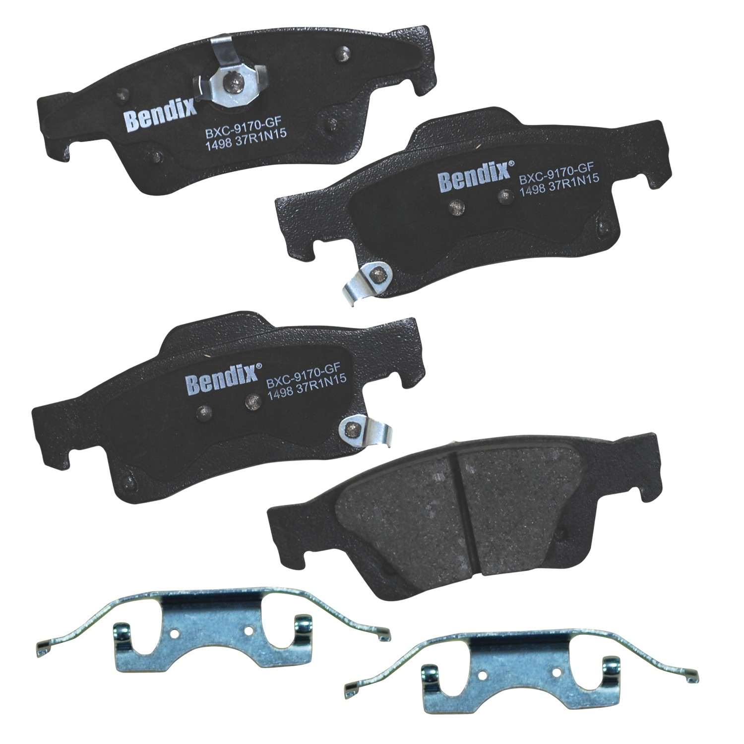 BENDIX PREMIUM COPPER FREE Disc Brake Pad Set  top view frsport CFC1498