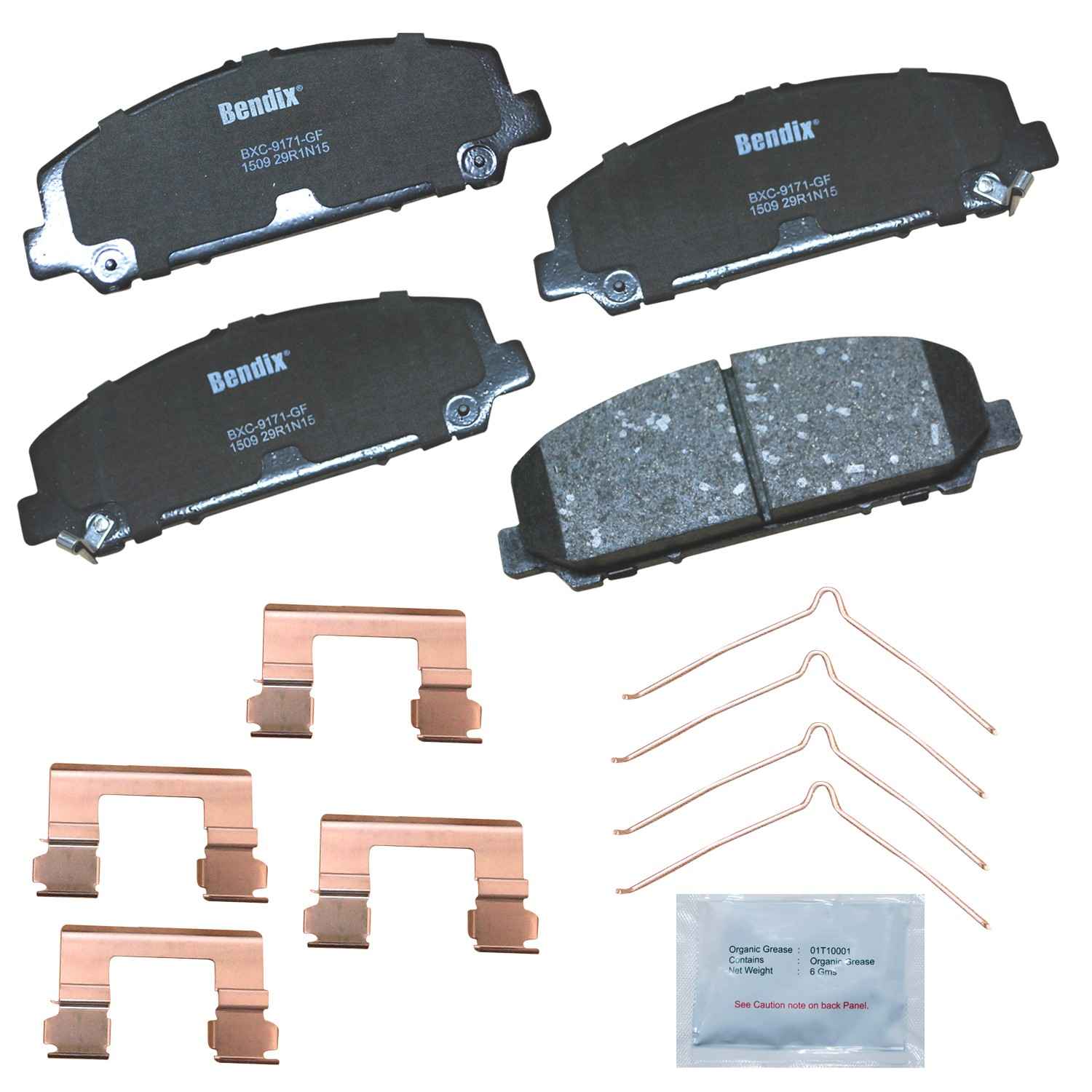 bendix premium copper free disc brake pad set  frsport cfc1509