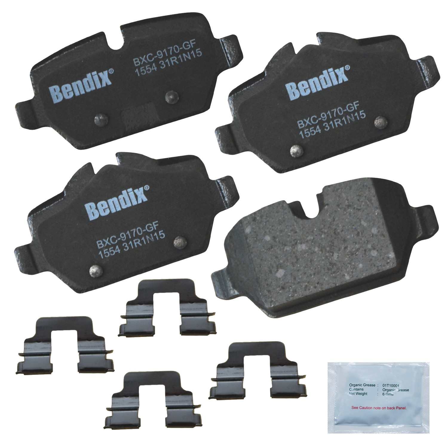 bendix premium copper free disc brake pad set  frsport cfc1554