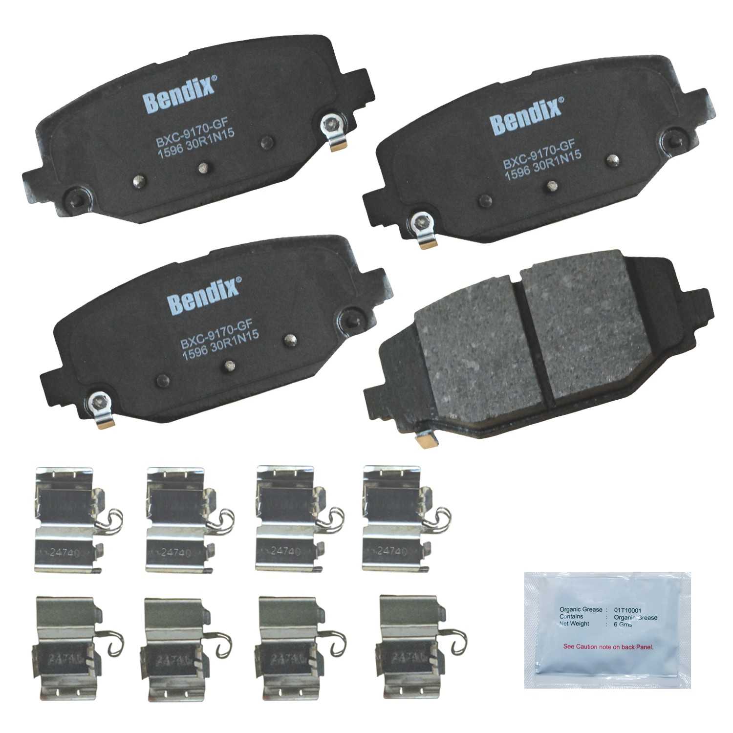 bendix premium copper free disc brake pad set  frsport cfc1596