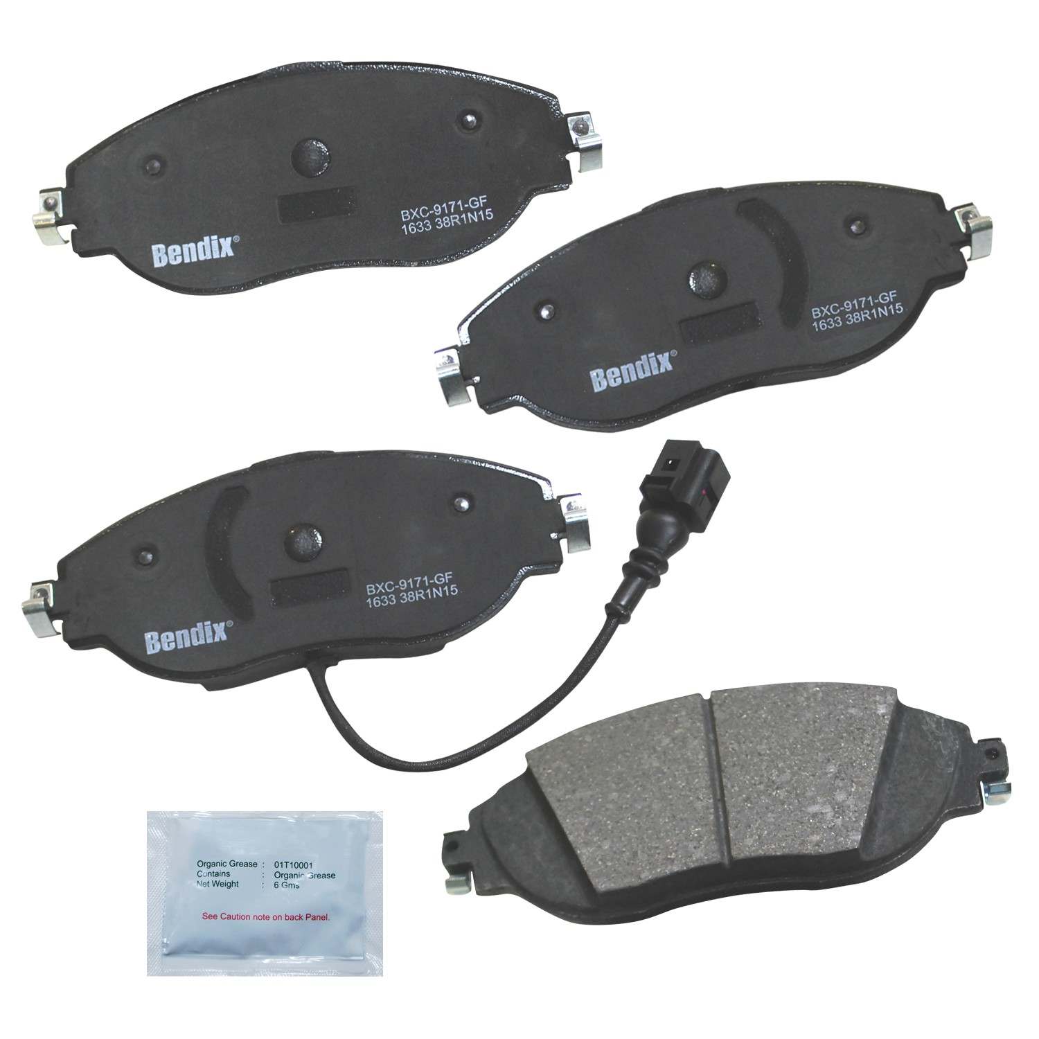 bendix premium copper free disc brake pad set  frsport cfc1633