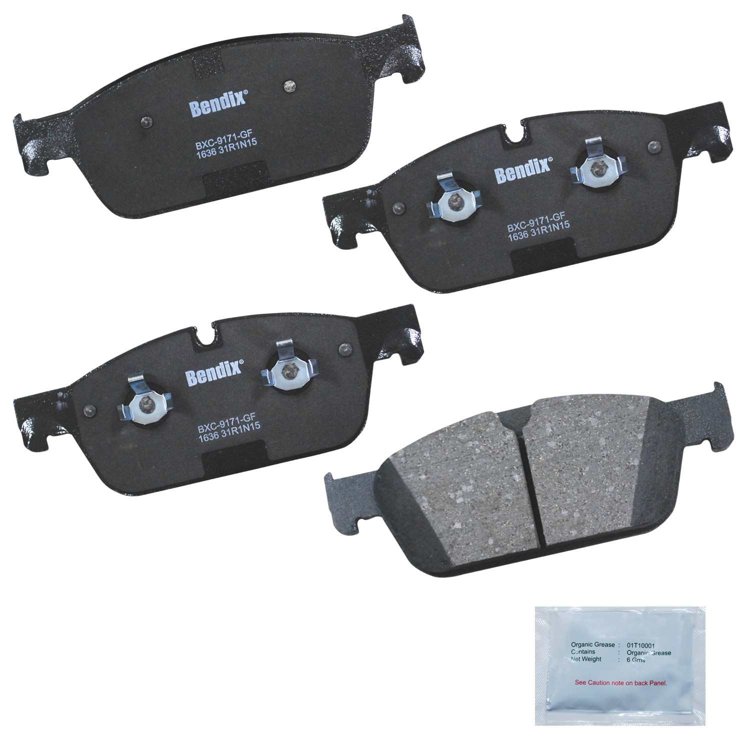 bendix premium copper free disc brake pad set  frsport cfc1636